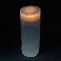 Świecznik z Selenitu 20 cm - Cylinder