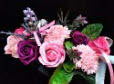 Bukiet mydlany piękne kwiaty mydlane - różowy