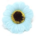 Kwiat mydlany główka - gerbera niebieska 50 sztuk
