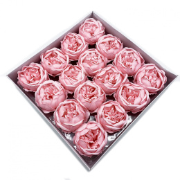 Kwiat mydlany główka - piwonia różowa 16 sztuk