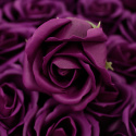 Kwiat mydlany główka - róża ciemno-fioletowa 50 sztuk