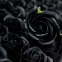 Kwiat mydlany główka - róża czarna 50 sztuk