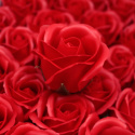 Kwiat mydlany główka - róża czerwona 50 sztuk