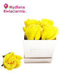 Kwiaty Mydlane Flower Box 4YOU - żółte róże
