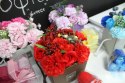 Luksusowe Bukiety Mydlane - FlowerBox - Lawendowa Róża i Goździk