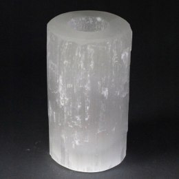 Świecznik z Selenitu 15 cm - Cylinder