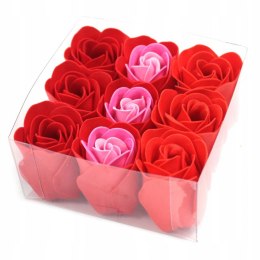 Kwiaty Mydlane Zestaw Flower Box - 9 Róża czerwona