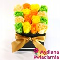 Bukiet Mydlany flower box z kokardą