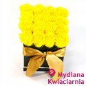 Bukiet Mydlany flower box z kokardą