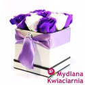 Bukiet Mydlany flower box z kokardą