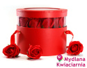 Bukiet kwiatów mydlanych Gorące Uczucie - romantyczny flower box