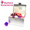 Zestaw kwiatów mydlanych - romantyczny flower box PREMIUM