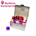 Zestaw kwiatów mydlanych - romantyczny flower box PREMIUM