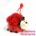 Bukiet mydlany Kwiaty Mydlane w ceramice - LOVE