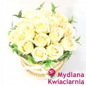 Bukiet mydlany kwiaty mydlane Flower Box waniliowy