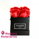 Kwiaty Mydlane Flower Box 4YOU - czerwone róże