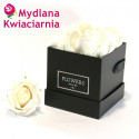 Kwiaty Mydlane Flower Box 4YOU - białe róże