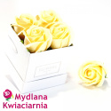 Kwiaty Mydlane Flower Box 4YOU - waniliowe róże