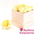 Kwiaty Mydlane Flower Box 4YOU - waniliowe róże