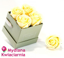 Kwiaty Mydlane Flower Box 4YOU - waniliowe róże