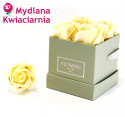 Kwiaty Mydlane Flower Box 4YOU - waniliowe róże