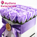 Bukiet Mydlany flower box z kokardą