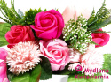 Bukiet kwiatów mydlanych Gracja - różowy
