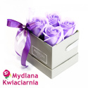 Kwiaty Mydlane Flower Box 4YOU LUX - liliowe róże