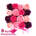 Bukiet Mydlany DAMA flower box z kokardą