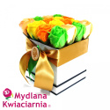 Bukiet Mydlany FENIKS flower box z kokardą