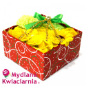 Bukiet kwiatów mydlanych Gwiazdka - kolorowy flower box