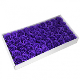 Kwiat mydlany główka - róża fioletowa 50 sztuk