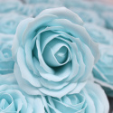 Kwiat mydlany główka - duża róża błękitna 25 sztuk