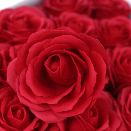 Kwiat mydlany główka - duża róża czerwona 25 sztuk