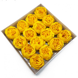Kwiat mydlany główka - piwonia żółta 16 sztuk