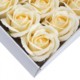 Kwiat mydlany główka - róża waniliowa 50 sztuk