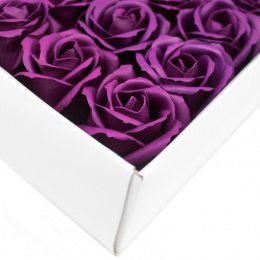Kwiat mydlany główka - róża ciemno-fioletowa 50 sztuk