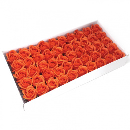 Kwiat mydlany główka - róża pomarańczowa 50 sztuk