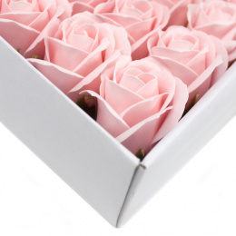 Kwiat mydlany główka - róża jasno- różowa 50 sztuk