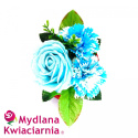 Kwiaty Mydlane - Bukiet Flower Box PREZENT - Śnieżynka