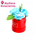 Kwiaty Mydlane - Bukiet Flower Box PREZENT - Śnieżynka