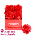 Kwiaty Mydlane Flower Box 4YOU - czerwone róże