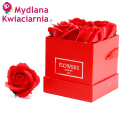 Kwiaty Mydlane Flower Box 4YOU - czerwone róże