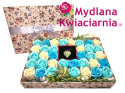 FlowerBox zestaw Premium 36 róż z biżuterią wenecką