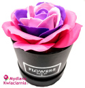 Kwiaty Mydlane Flower Box RÓŻA wielokolorowa