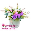 Bukiet mydlany Flower Box PREMIUM - 18 kwiatów