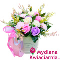 Bukiet mydlany Flower Box PREMIUM - 18 kwiatów