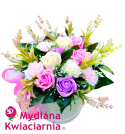 Bukiet mydlany Flower Box PREMIUM - 18 kwiatów