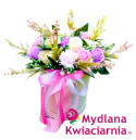 Bukiet mydlany Flower Box PREMIUM - 18 kwiatów