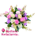 Bukiet mydlany Flower Box PREMIUM - 18 kwiatów